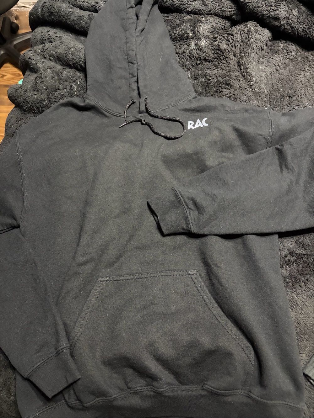 Black Men's Pullover Hoodie